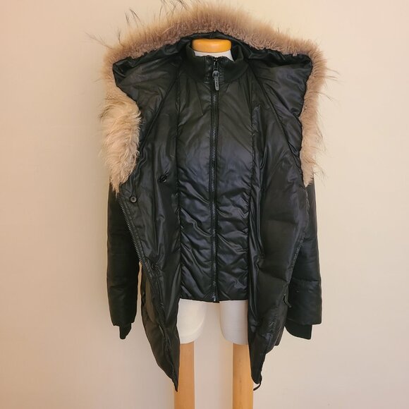 Rudsak Atelier Noir Fur Hooded Winter Coat Jacket - SEE NOTE - Picture 2 of 14